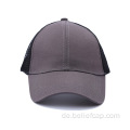 Frauen gewaschen Baumwoll Baseball Cap Ponytail Hut